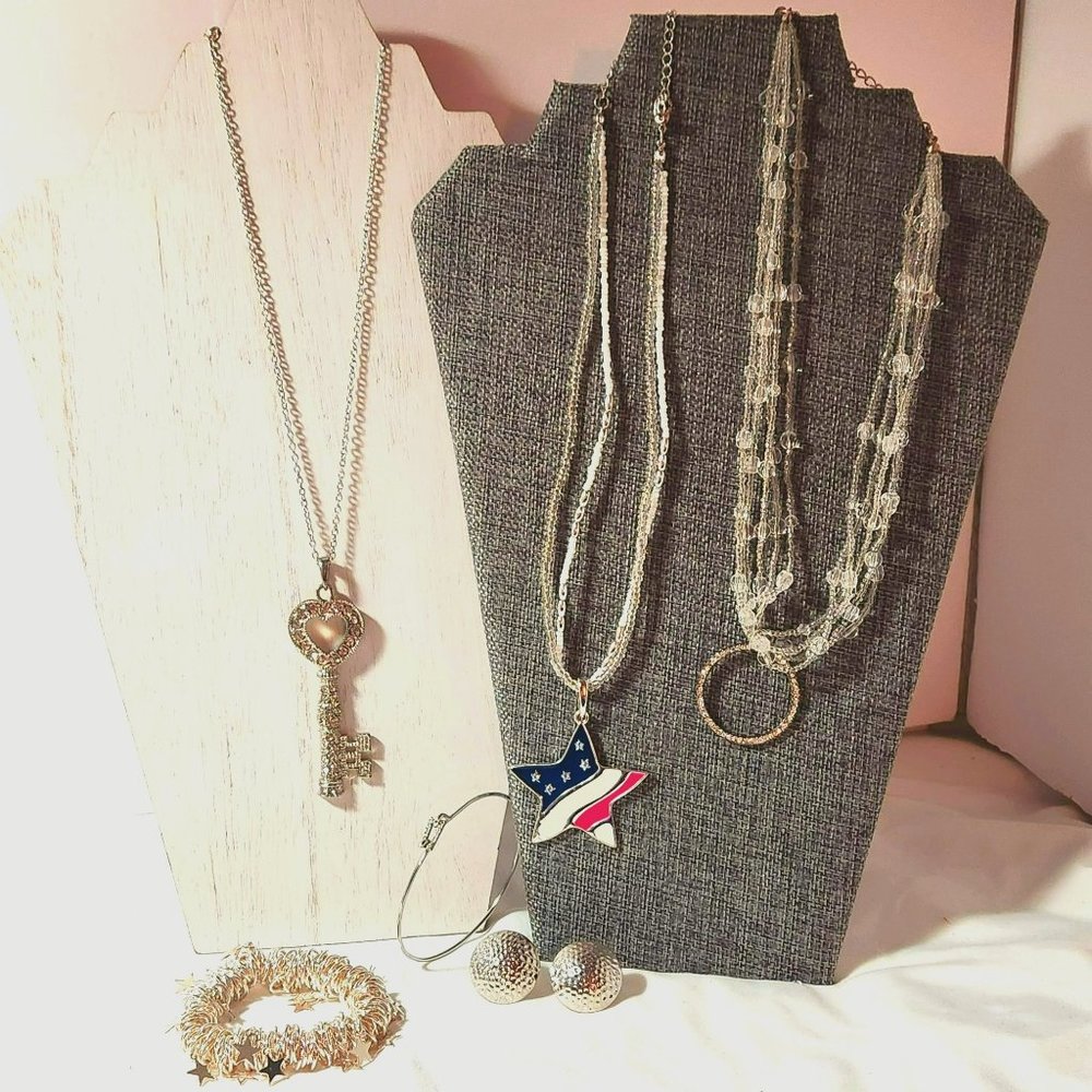 Silver Jewelry 6 Piece Lot